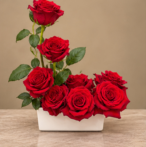 Floral composition from the supplied inspiration collection